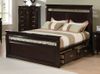 Queen Size Bed - Manhattan Queen Size Bed in Deep Rich Espresso - Coaster - 201311Q
