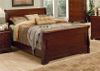 Queen Size Bed - Versailles Queen Size Bed in Deep Mahogany - Coaster - 201481Q