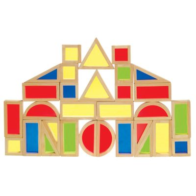 Rainbow Blocks Set - 30 Pcs - Guidecraft - G3016