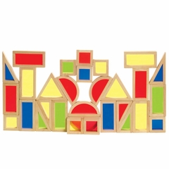 Rainbow Blocks Set - 30 Pcs - Guidecraft - G3016
