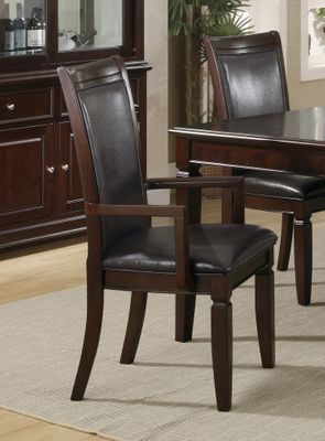 Ramona Arm Chair (Set of 2) in Walnut - Coaster - 101633-SET