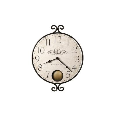 Randall Round Wrought Iron Wall Clock - Howard Miller