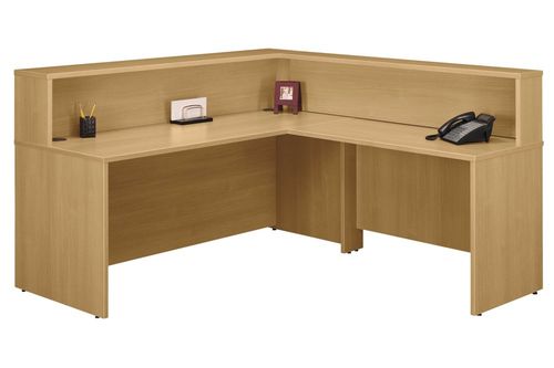 Reception Desk Set - Series C Light Oak Collection - Bush Office Furniture - WC60376-36-24