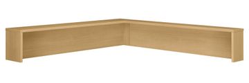 Reception L-Hutch - Series C Light Oak Collection - Bush Office Furniture - WC60376