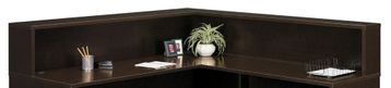 Reception L-Hutch - Series C Mocha Cherry Collection - Bush Office Furniture - WC12976
