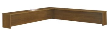 Reception L-Hutch - Series C Warm Oak Collection - Bush Office Furniture - WC67576