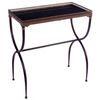 Rectangular Black X-Leg Accent Table - IMAX - 12004