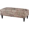 Rectangular Postal Print Ottoman - Powell Furniture - POWELL-502-292