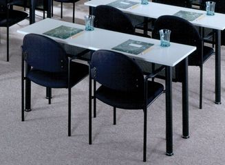 Rectangular Table in Folkstone - Mayline Office Furniture - 1860REFLKBLK