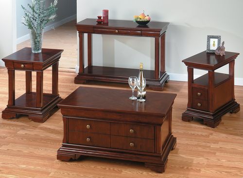 Regal Cherry 4PC Livingroom Table Set - 299-5