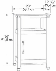 Registry Row Technology Pier Amber Pine - Sauder Furniture - 412375