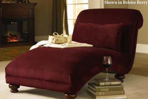 Reststop Chaise Lounge with Lumbar Pillow - Klaussner Furniture - 5000CHASE