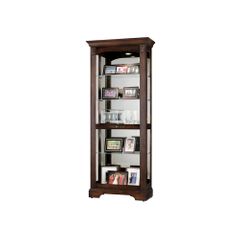 Ricardo Traditional Curio Cabinet in Cherry - Howard Miller