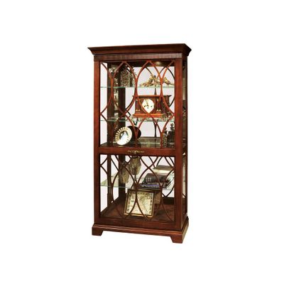 Richland Tuscany Cherry Curio Cabinet - Howard Miller