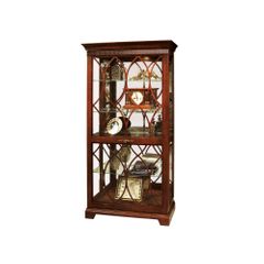 Richland Tuscany Cherry Curio Cabinet - Howard Miller