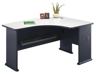 Right L-Bow Desk - Series A Slate Collection - Bush Office Furniture - WC84822