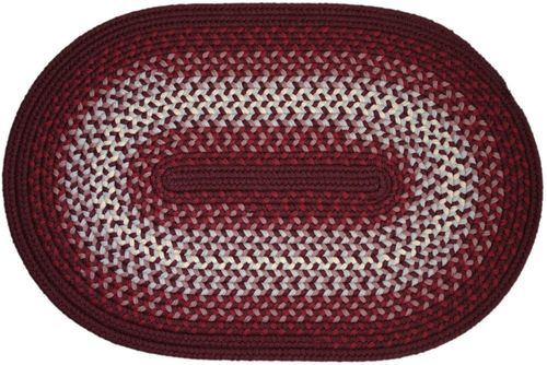 Rio Burgundy 5'x8' Braided Rug - Rhody Rug - RI-4758BU