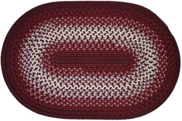 Rio Burgundy 5'x8' Braided Rug - Rhody Rug - RI-4758BU
