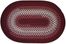 Rio Burgundy 5'x8' Braided Rug - Rhody Rug - RI-4758BU