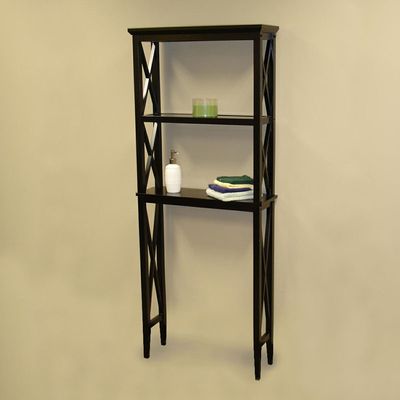 RiverRidge Home Espresso X-Frame Bathroom Spacesaver
