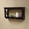 RiverRidge Home Espresso X-Frame Bathroom Wall Shelf