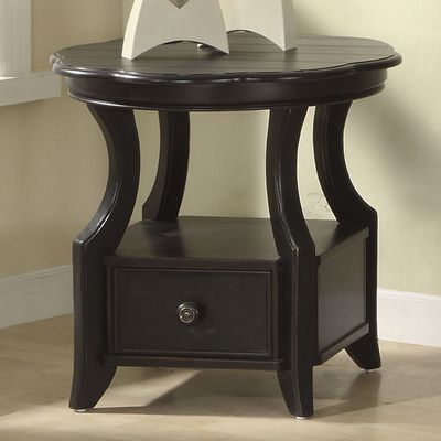 Riverside Cape May Black Round Side Table - Riverside Furniture - 44109
