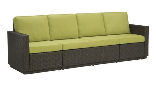 Riviera 4 Seater Sofa with Cushions in Green Apple - Home Styles - 5803-63