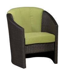 Riviera Barrel Accent Chair with Cushion in Green Apple - Home Styles - 5803-80