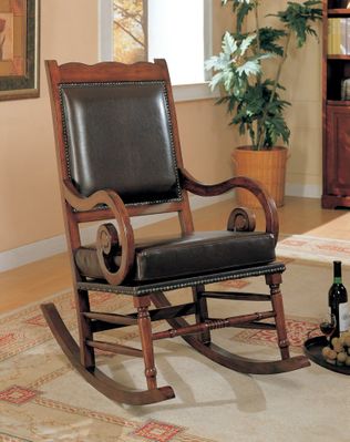Rocker in Walnut / Brown - Coaster