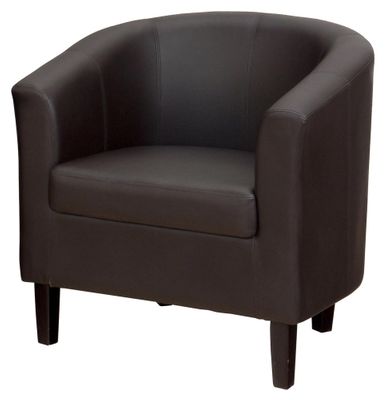 Roma Barrel Accent Chair in Chocolate - ROMA-CH-CHOCOLATE