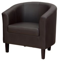 Roma Barrel Accent Chair in Chocolate - ROMA-CH-CHOCOLATE
