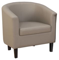 Roma Barrel Upholstered Accent Chair in Smoke - ROMA-CH-SMOKE