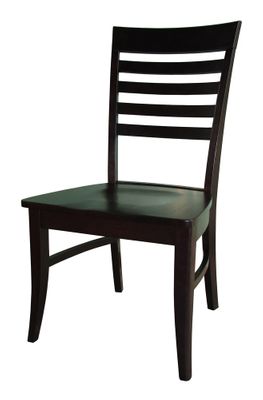 Roma Chair with Wood Seat (Set of 2) in Dark Walnut - C34-21P