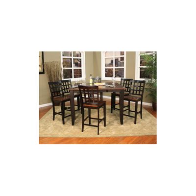 Rosetta 7pc Butterfly Counter Height Set - American Hertiage - AH-713497