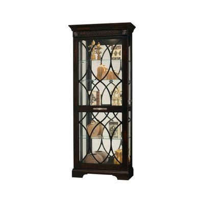 Roslyn Display Cabinet in Worn Black - Howard Miller