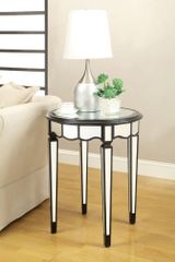 Round Accent Table with Tempered Glass Top - 901038