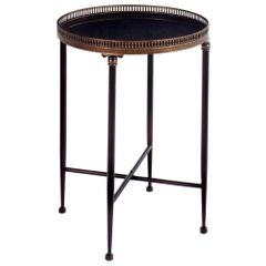 Round Black Accent Table - IMAX - 12002