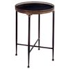 Round Black Accent Table - IMAX - 12002