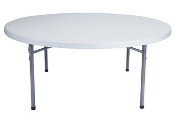 Round Blow Molded Folding Table 71" - National Public Seating - BT-71R