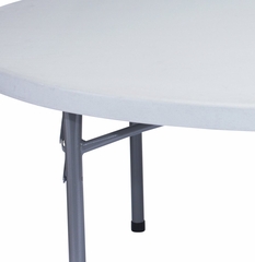 Round Blow Molded Folding Table 71" - National Public Seating - BT-71R