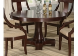 Round Dining Table in Deep Cherry - Coaster