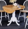 Round Dining Table in Natural / White - Coaster