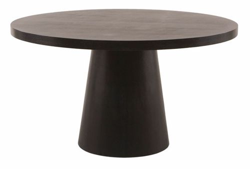 Round Pedestal Dining Table in Dark Mocca - Diamond Sofa - 681