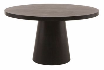Round Pedestal Dining Table in Dark Mocca - Diamond Sofa - 681
