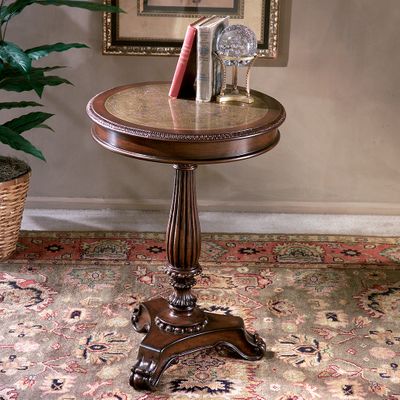 Round Pedestal Table in Aged Patina - Butler Furniture - BT-0503070