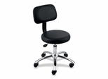 Round Stools w/ Back - Black - LLR69511