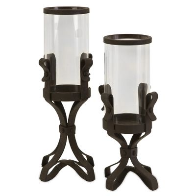 Ruben Candle Hurricanes (Set of 2) - IMAX - 27592-2