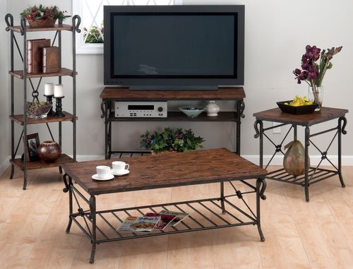 Rutledge Pine 4-Piece Livingroom Table Set - 772-1