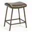 Saddle Counter/Barstool with Nested Leg in Brown Copper with Brown Vinyl - Hillsdale Furniture - 63725