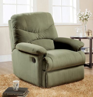 Sage Microfiber Glider Recliner - Arcadia - 00633